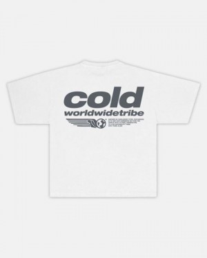 Cold Culture Tribe T Shirt Light Grey | 83190-HNUQ