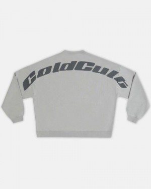 Cold Culture Triple World Crewneck Sweatshirts Orange | 15760-VIYC