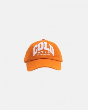 Cold Culture Varsity Caps Orange | 86043-IHPZ