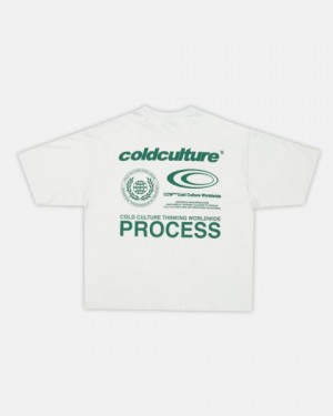 Cold Culture Visualize T Shirt Light Grey | 45108-URCV