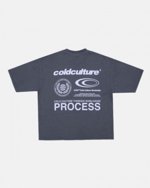 Cold Culture Visualize T Shirt Yellow | 12804-NPQT