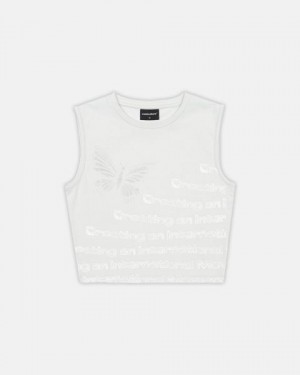 Cold Culture Waves Effect T Shirt Light Grey | 64391-OYWK