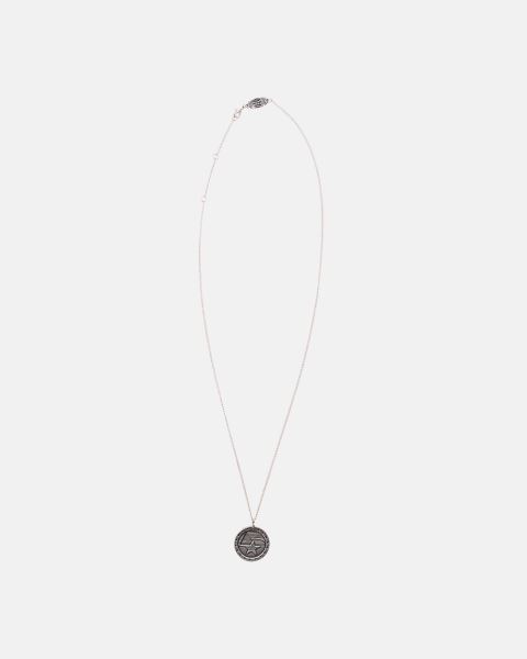 Cold Culture 5 Stars Necklace Jewelry Silver White | 71594-UBMX