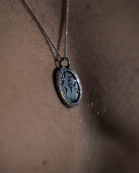 Cold Culture 5 Stars Necklace Jewelry Silver White | 71594-UBMX