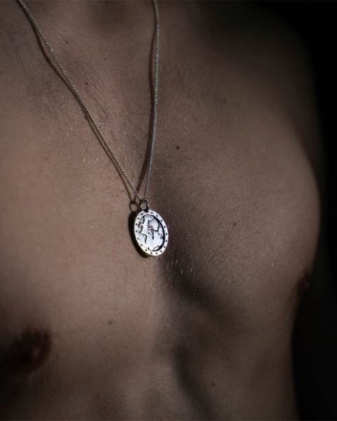 Cold Culture 5 Stars Necklace Jewelry Silver White | 71594-UBMX
