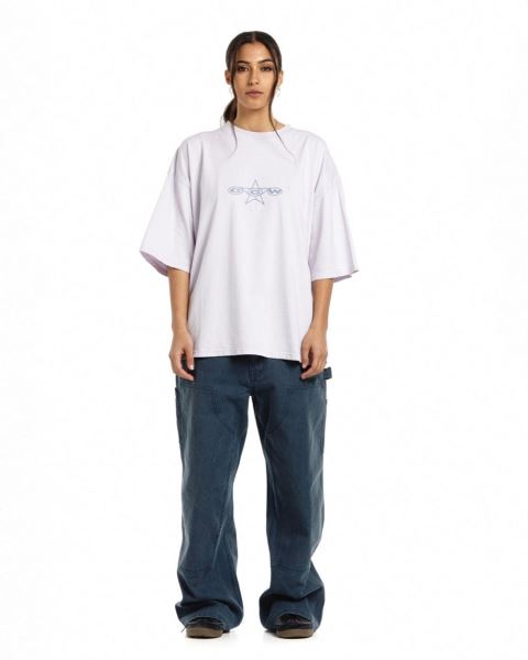 Cold Culture About T Shirt Light Lavender | 86127-YFET