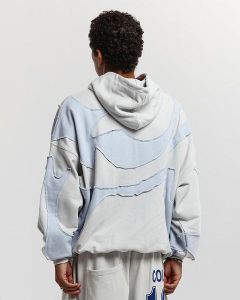 Cold Culture Abstract Cuts Hoodie Dark Grey / Grey | 05641-DZAU