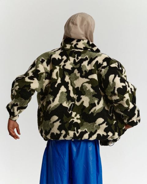 Cold Culture Abstract Fleece Green Camo | 78594-ZQKO