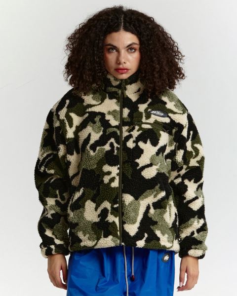Cold Culture Abstract Fleece Green Camo | 78594-ZQKO