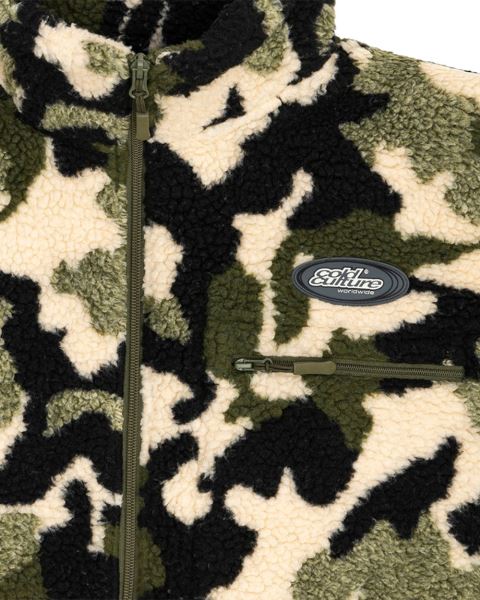 Cold Culture Abstract Fleece Green Camo | 78594-ZQKO