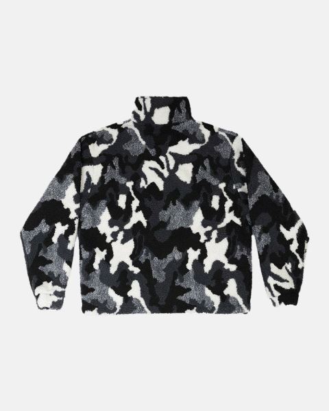 Cold Culture Abstract Fleece Grey Camo | 94571-PYRK