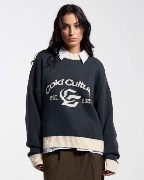 Cold Culture Academy Knitwear Orange | 36172-DKOX