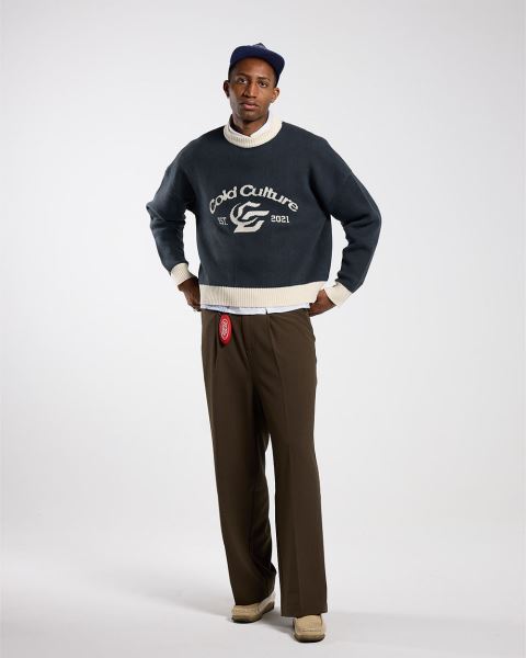 Cold Culture Academy Knitwear Orange | 36172-DKOX