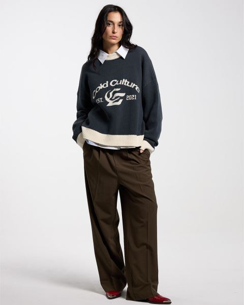 Cold Culture Academy Knitwear Orange | 36172-DKOX