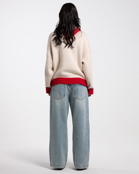 Cold Culture Academy Knitwear White | 74231-TXRO