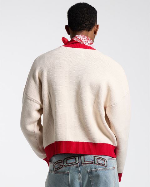 Cold Culture Academy Knitwear White | 74231-TXRO