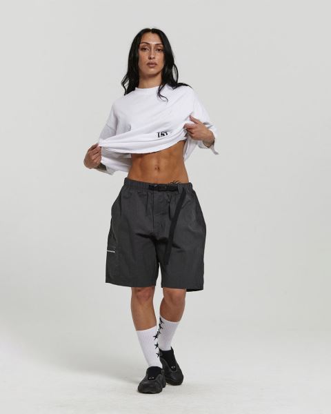 Cold Culture Active Shorts Dark Grey | 72846-OAIQ
