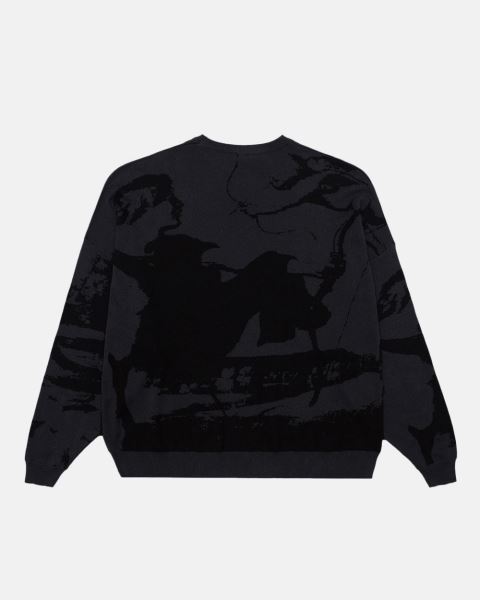 Cold Culture Apollo Knitwear Blue Black | 26795-CEJX