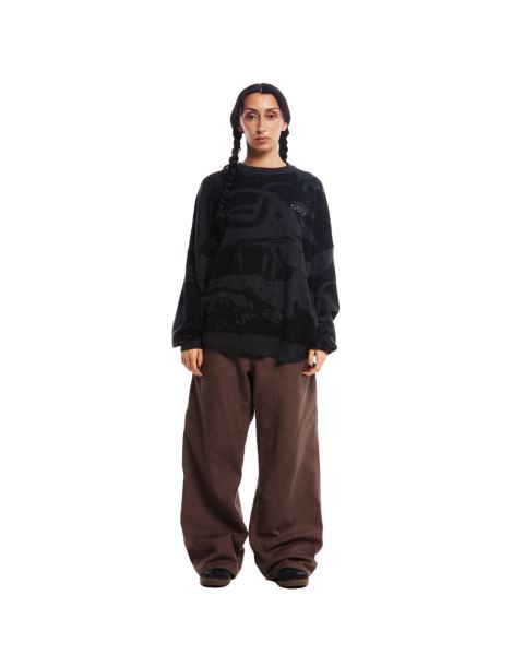 Cold Culture Apollo Knitwear Blue Black | 26795-CEJX