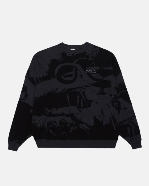 Cold Culture Apollo Knitwear Blue Black | 26795-CEJX