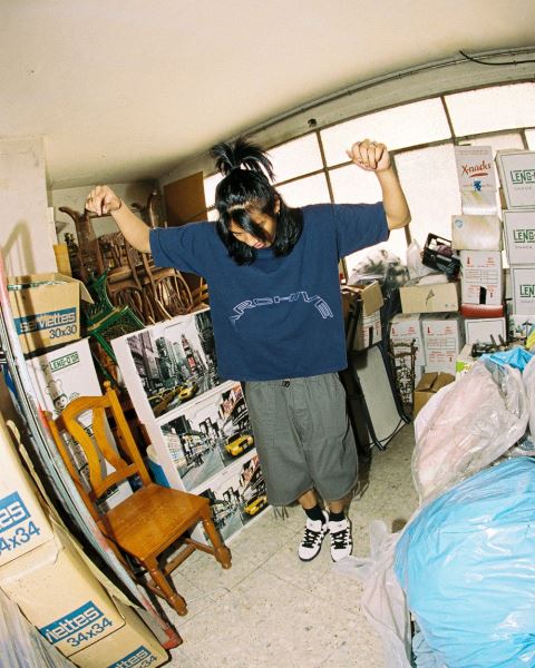Cold Culture Archive T Shirt Indigo Blue | 35914-SEOX