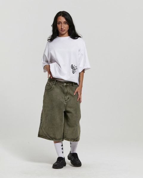 Cold Culture Assembly V2 Shorts Green Blue | 12834-HKJC