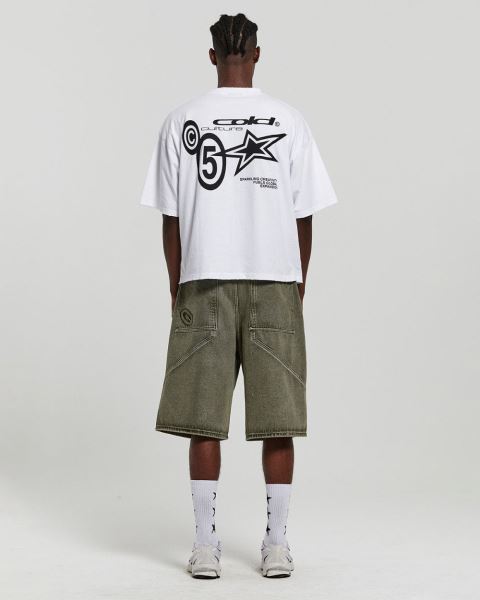 Cold Culture Assembly V2 Shorts Green Blue | 12834-HKJC