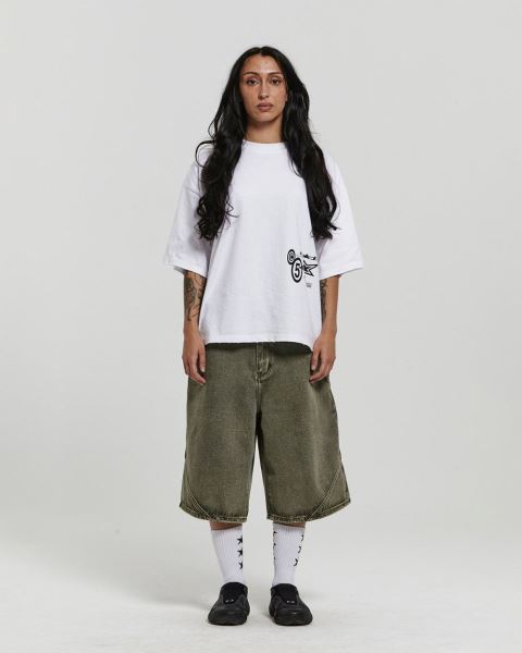 Cold Culture Assembly V2 Shorts Green Blue | 12834-HKJC