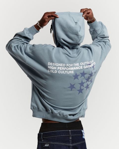 Cold Culture Astro Hoodie Blue | 52061-IYMC