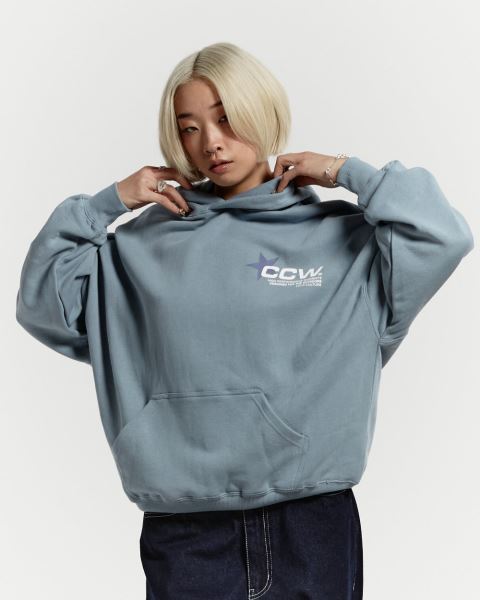 Cold Culture Astro Hoodie Blue | 52061-IYMC