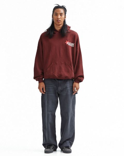 Cold Culture Astro Hoodie Red | 46897-JKDL