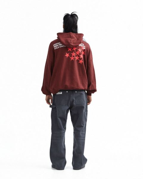 Cold Culture Astro Hoodie Red | 46897-JKDL