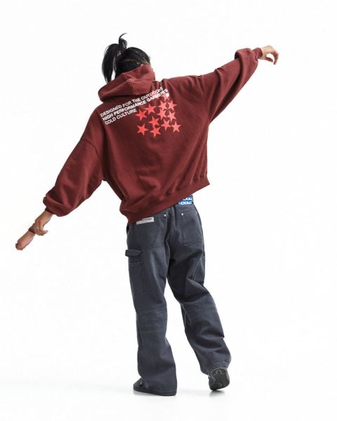 Cold Culture Astro Hoodie Red | 46897-JKDL