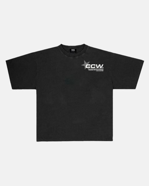 Cold Culture Astro T Shirt Black | 52174-LAMN