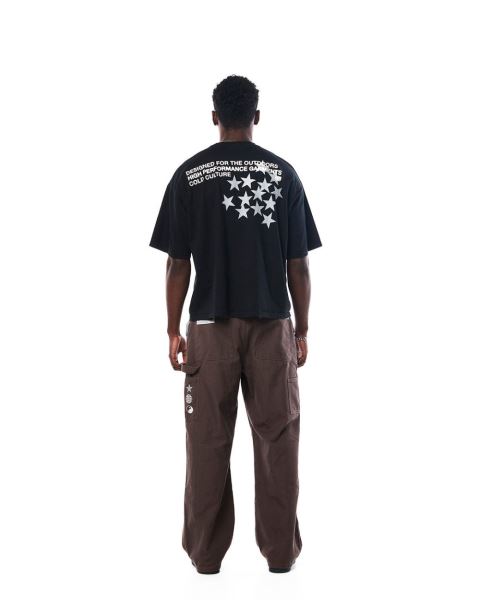 Cold Culture Astro T Shirt Black | 52174-LAMN