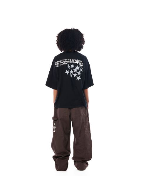 Cold Culture Astro T Shirt Black | 52174-LAMN