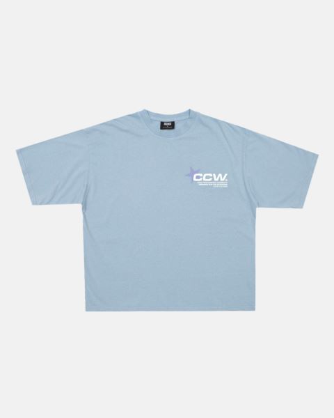 Cold Culture Astro T Shirt Blue | 24378-ULTZ