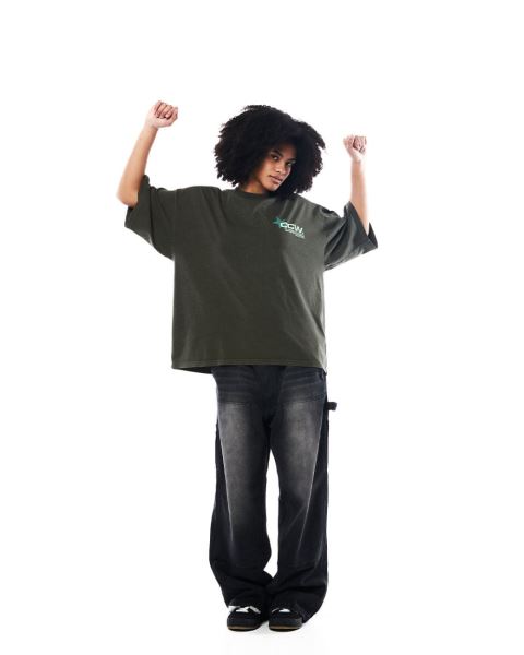 Cold Culture Astro T Shirt Dark Green | 19863-CQKB