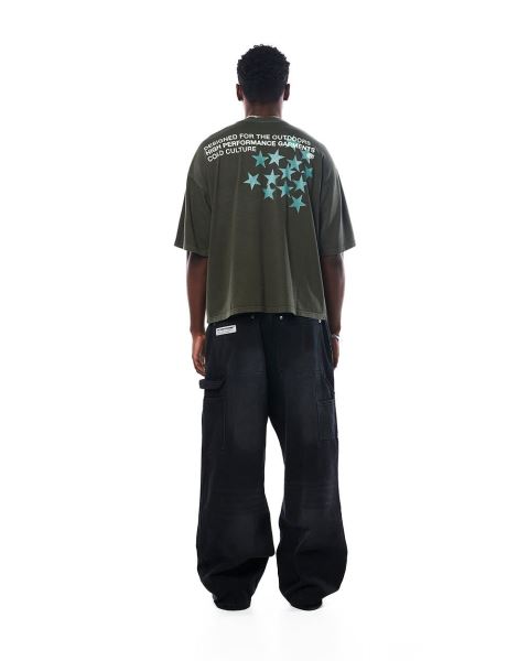 Cold Culture Astro T Shirt Dark Green | 19863-CQKB