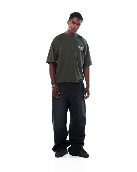 Cold Culture Astro T Shirt Dark Green | 19863-CQKB