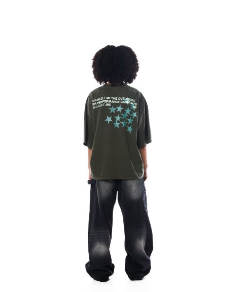 Cold Culture Astro T Shirt Dark Green | 19863-CQKB