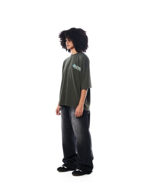 Cold Culture Astro T Shirt Dark Green | 19863-CQKB