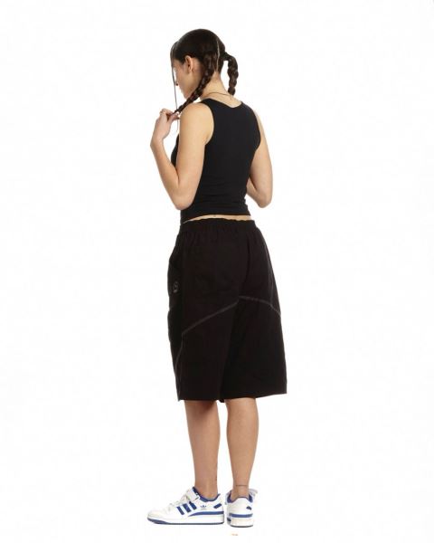 Cold Culture Baggy Ripstop Shorts Black | 25730-HKQA