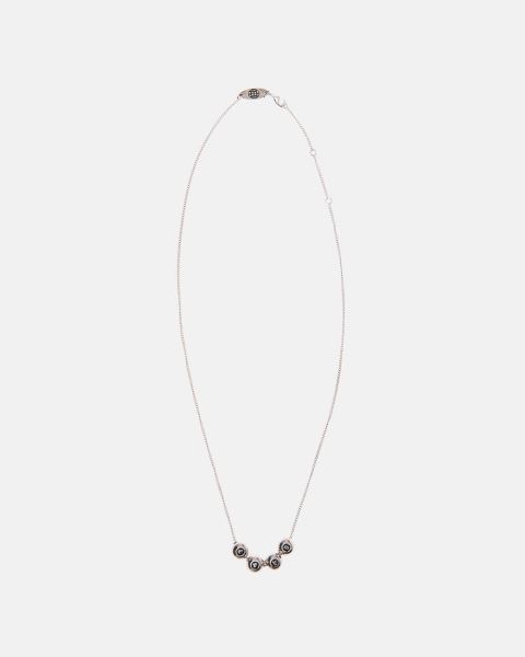 Cold Culture Balls Necklace Jewelry Silver Black | 12039-XJUF