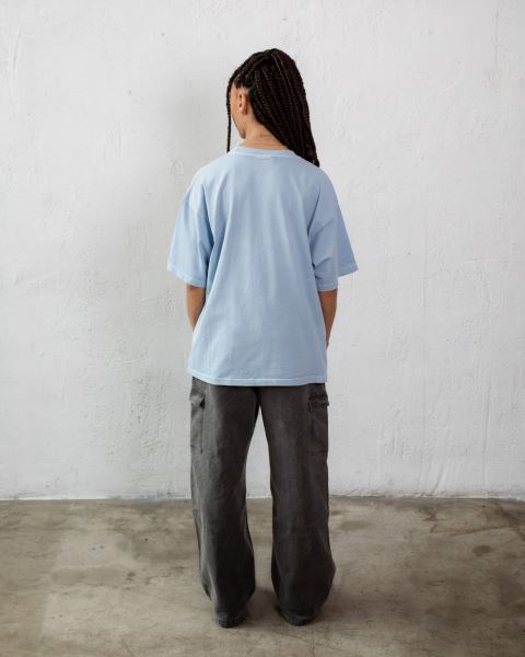 Cold Culture Base T Shirt Blue | 23864-CQWL