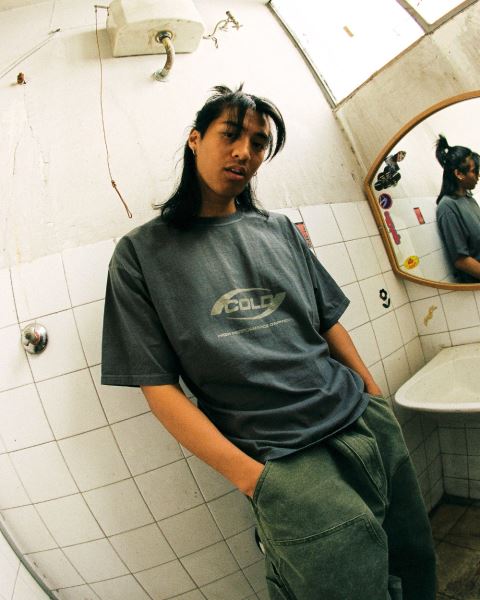 Cold Culture Base T Shirt Camo Green | 43890-RKUQ