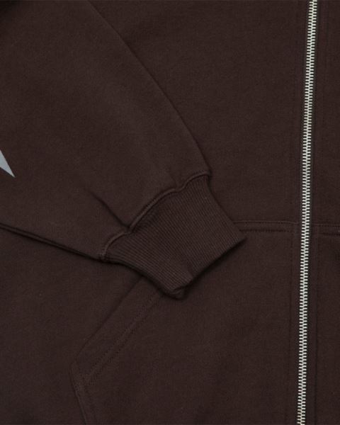 Cold Culture Bow Constellation Zip Hoodie Brown | 34527-SJNT
