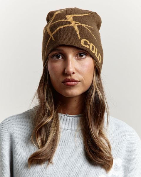 Cold Culture Brambles Beanie Dark Gold | 92570-GSWM