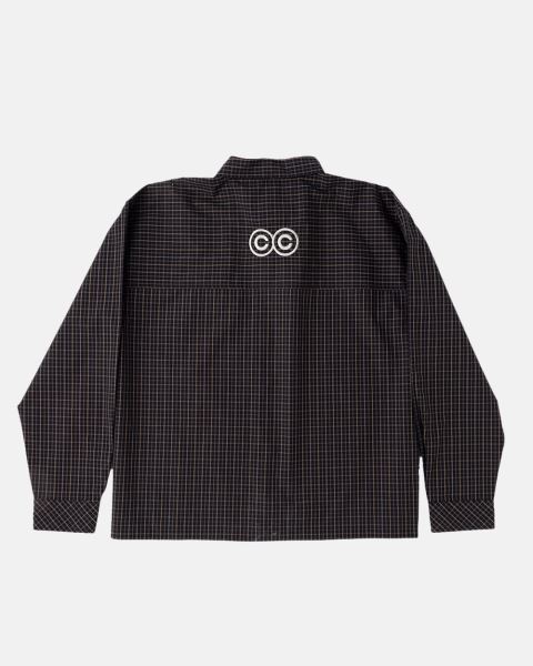Cold Culture Brick Lane Shirt Dark Red Black | 80931-YXKM