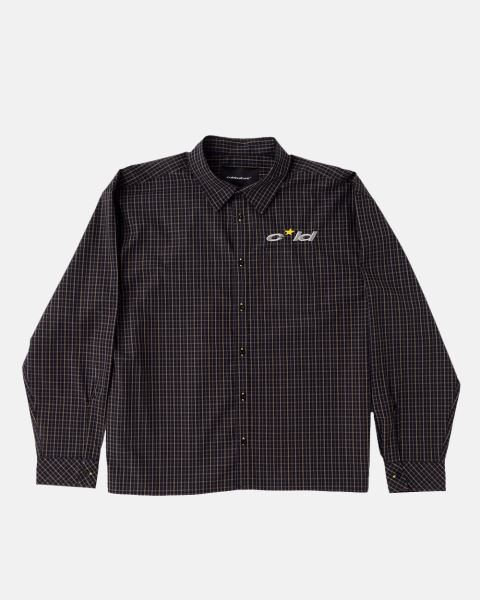 Cold Culture Brick Lane Shirt Dark Red Black | 80931-YXKM